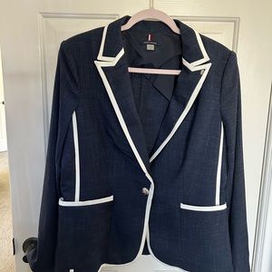 Navy textured Tommy Hilfiger blazer NWT